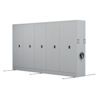 臻远 ZY-MJJA-26 手摇密集架移动档案柜钢制轨道密集柜 通门 一列5组