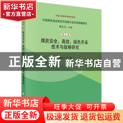 正版 煤炭安全、高效、绿色开采技术与战略研究 谢和平等著 科学