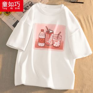 女童夏装新款儿童短袖T恤中大童洋气卡通半袖童装上衣潮