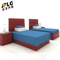 金菲罗格新中式实木松木床气压床 2111*1252*1300mm(含床头柜)