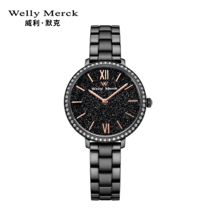 welly merck 威利默克女生手表时尚防水新款腕表女士正品石英学生女表WM017L