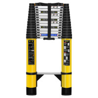 润达讯 RDX-LT80D 铝合金伸缩梯子 8M 配近电预警器 加长加宽加厚靠件 单位:1把 黄色