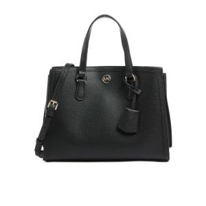 迈克·科尔斯(MICHAEL KORS)女士金属脚保护磁扣手提包两用手提肩 黑色