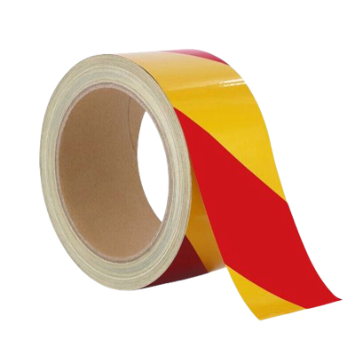 途务 反光警示胶带 红黄宽15cm*25m 卷