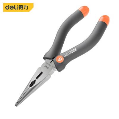 得力工具 HT2106C home系列尖嘴钳(橙) 6寸(把)