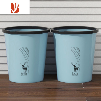 三维工匠垃圾桶家用大容量压圈无盖厨房客厅厕所卫生间办公室创意马桶纸篓