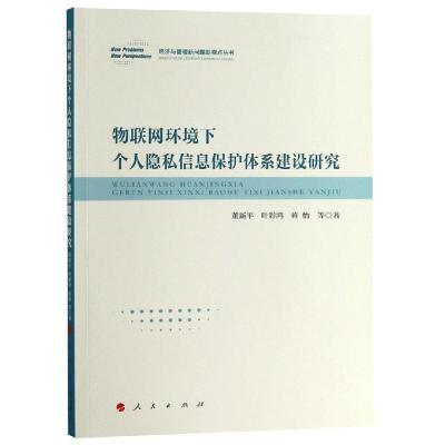 正版新书]物联网环境下个人隐私信息保护体系建设研究/经济与管