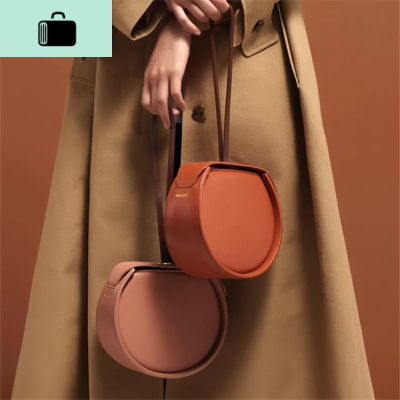 ins包包女2020新款韩国小众设计时尚抽绳个性手提斜跨单肩小圆包NEW LAKE女斜挎包