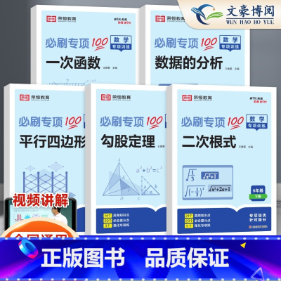 专项训练[全套5本] 八年级下 [正版]2025初中八年级下册数学专项训练必刷题练习册基础同步计算口算练习全套人教版初二