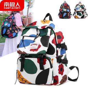 背包女2021新款潮韩版书包可爱日系简约学生双肩包