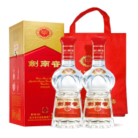 剑南春 水晶剑 52度 500ml*2 浓香型白酒 双瓶