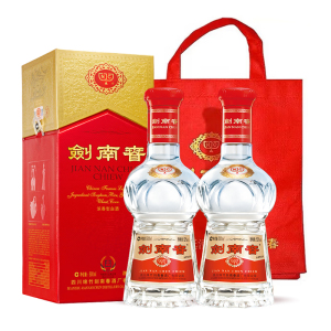 剑南春 水晶剑 52度 500ml*2 浓香型白酒 双瓶