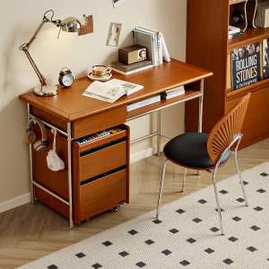 全友家居中古风书柜带玻璃门客厅展示柜书房储物收纳立柜