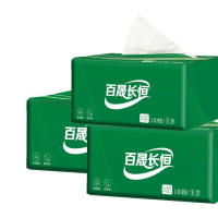 百晟长恒 BSCH-C15 3层130抽每盒 190mm*195mm 三盒/包 抽纸(计价单位:包)绿色