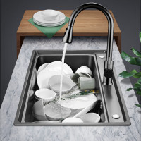 欧琳(OULIN)纳米单水槽单槽厨房升级款易清洁水槽78470H 780*470mm