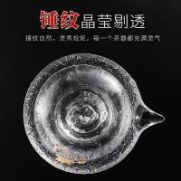 家柏饰(CORATED)泡茶杯过滤玻璃茶具办公家用耐热锤纹泡茶器透明功夫190081z