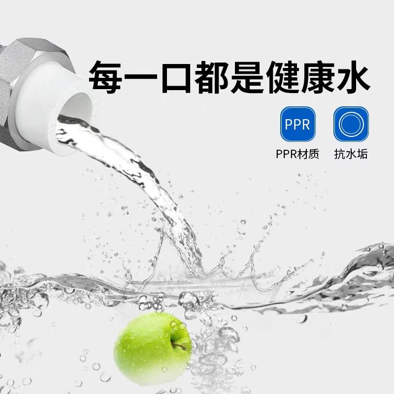 盛京联硕 PPR外螺纹活接 国标PPR配件PPR外丝活接 PPR25 螺纹外径6分) 个