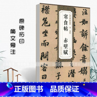 [正版]宋苏轼寒食帖赤壁赋历代碑帖精粹 简体旁注蔡元明行书碑帖毛笔字帖北宋名家书法临摹练字安徽美术出版社