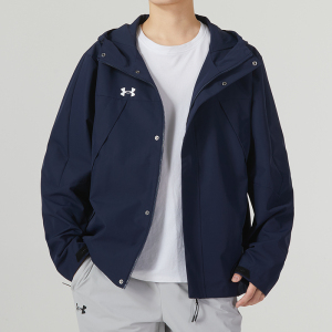 UA安德玛男女装新款运动服连帽宽松训练防水防风夹克外套23600401-001 ZP