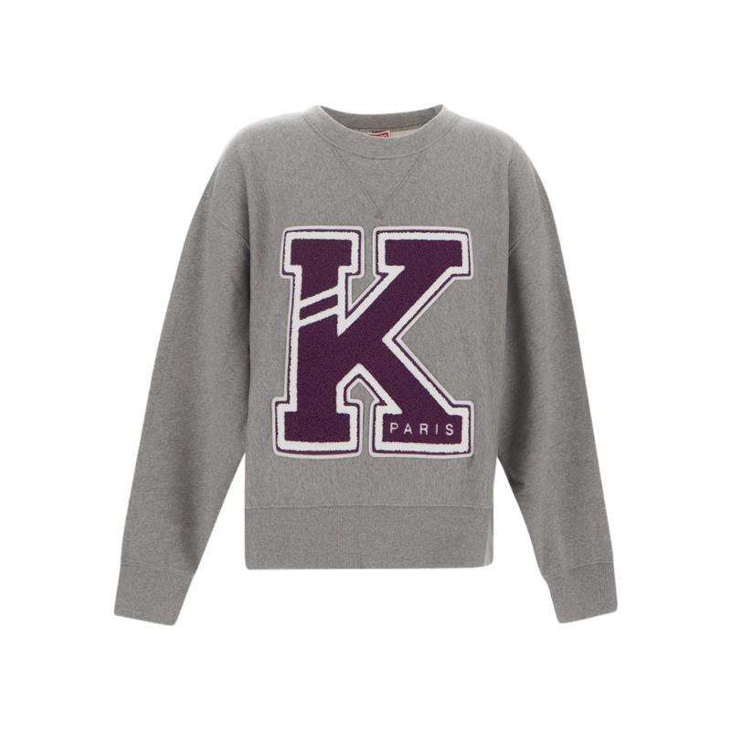 高田贤三(Kenzo)男款棉质落肩圆领卫衣舒适百搭套头休闲运动潮牌