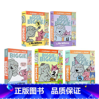5个故事精装合集五部合售 [正版]小猪小象5个故事精装合集 英文原版绘本 An Elephant and Piggie