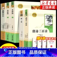 [新九年级-上下5册]简爱+唐诗三百首+儒林外史+水浒传 [正版]书籍 简爱和儒林外史全2册原著完整版九年级下册必读书无