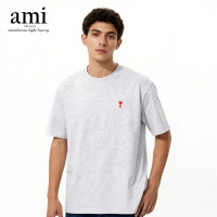 AMINbeeron男士纯棉圆领短袖T恤修身版型透气速干时尚百搭夏季新款