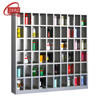 DXBG304不锈钢员工车间多格茶杯放置收纳柜60格水杯柜1500*1500*250
