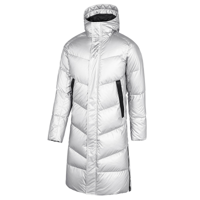 KELME/卡尔美运动羽绒服男女长款加厚保暖连帽外套足球训练出场服