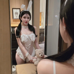 长夜漫漫情趣内衣性感透视制服兔女郎激情诱惑免脱连体衣套装2309