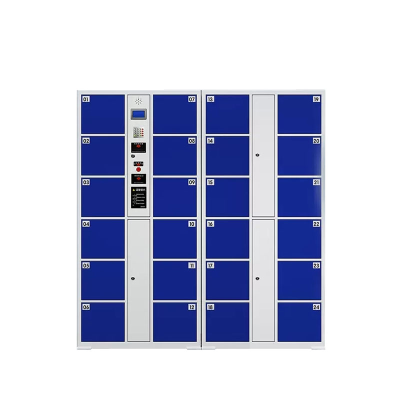 锦北电子存包柜商场超市智能物品寄存柜员工衣物储存柜 24门红外条码