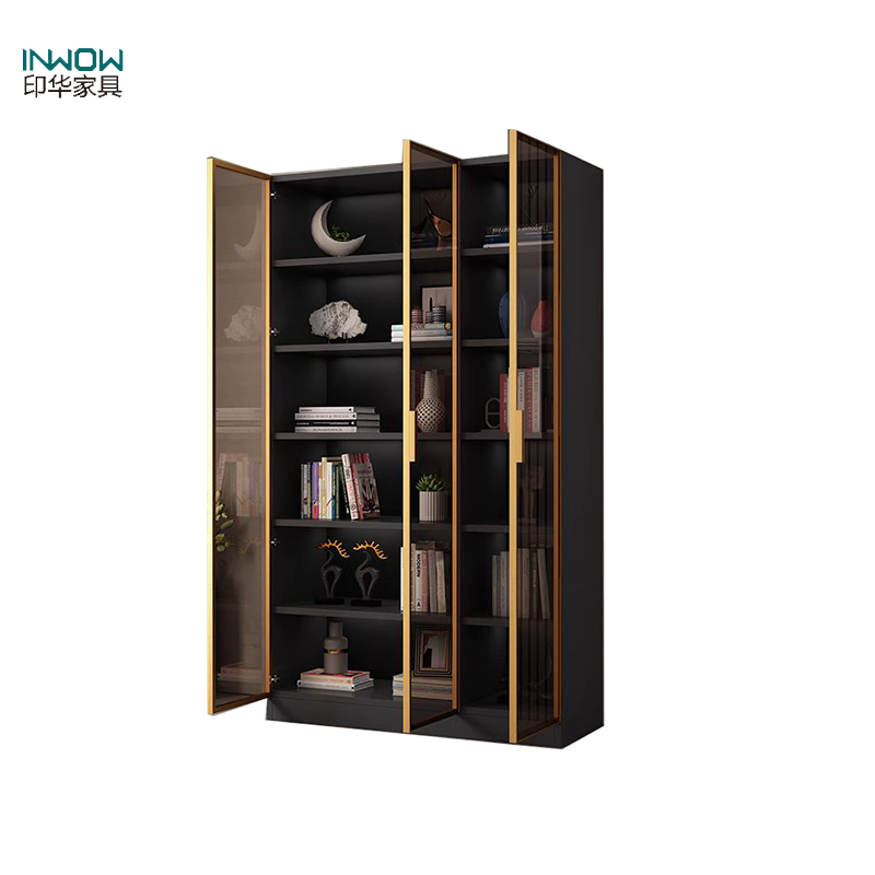 印华(YINHUA)玻璃门餐边柜 酒柜 文件柜(个)(1200*400*2000)