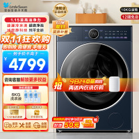 小天鹅小乌梅2.0高奢版滚筒洗衣机10KG 超微净泡水魔方 纯平全嵌1.15高洗净比 减震净科技 智投 TG10DE60