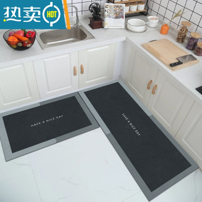敬平厨房地垫浴室防滑垫卫生间硅藻泥吸水垫门口进门家用脚垫入户门垫