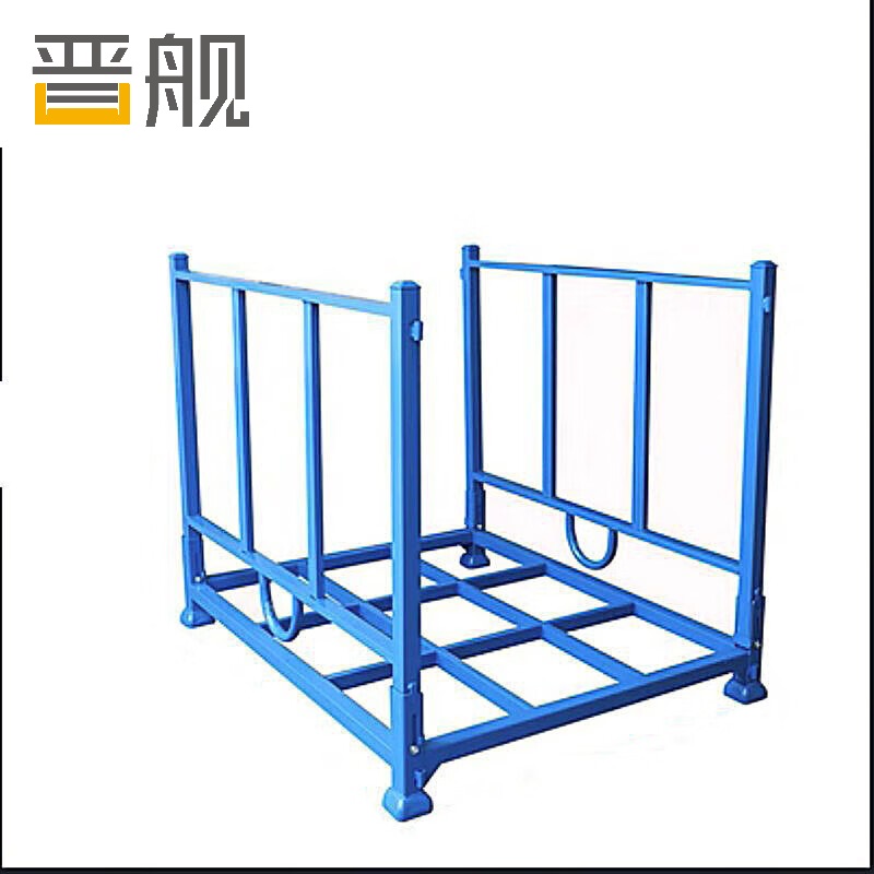 晋舰仓库插管堆垛架巧固架堆叠冷库货架高架码垛架布料架折叠款无底板1000*1200*1000mm