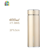 304不锈钢保温杯男女茶杯车载大容量500ml水杯子定制刻字logo FENGHOU 500ml绅士蓝(杯刷+杯套)