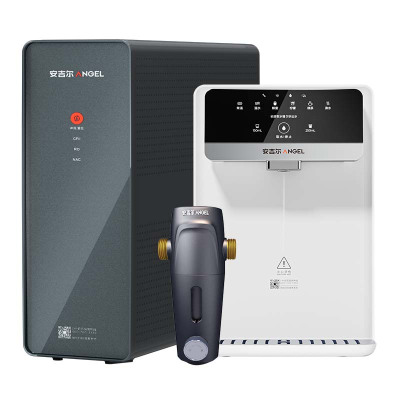 安吉尔净水器家用直饮机 RO反渗透净饮机魔方Mini Pro三件套