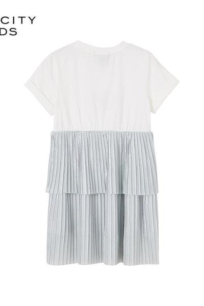 [1件3折价:64.5]米喜迪mecity童装童装 女童夏装连衣裙女童夏季裙夏童装 女童