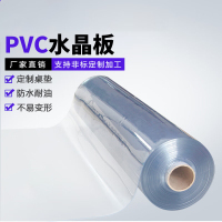 朗茨 PVC水晶板 软玻璃透明光滑PVC桌垫桌布防水防油整卷 1mm*1.5m*17m 约40KG 1卷