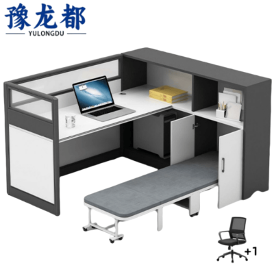 豫龙都办公桌带椅子套