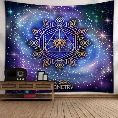 家柏饰(CORATED)波西米亚墙壁装饰挂布床头瑜伽背景布壁画印度曼陀罗挂毯 图九 超大涤纶布180高*230宽厘米