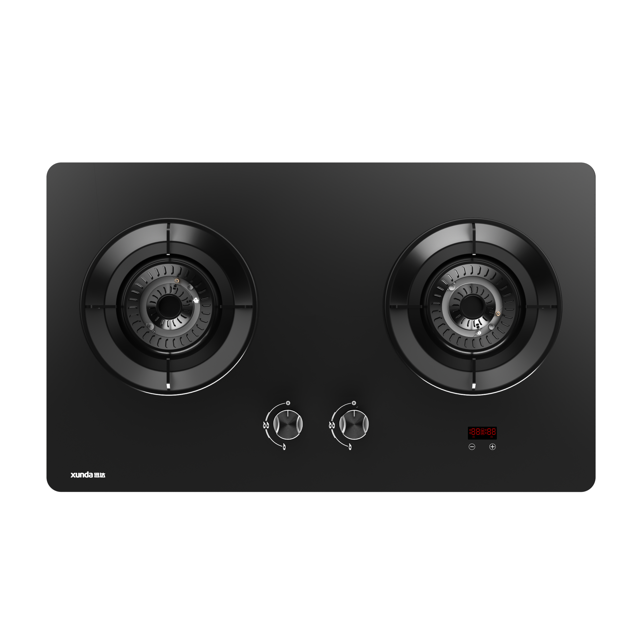 迅达灶具家用可定时双灶70%热效率猛火燃气灶D2(液化气)