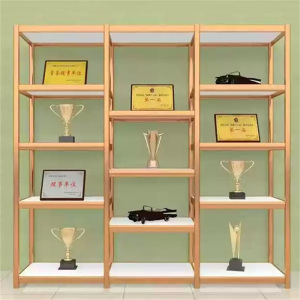 易企采 荣誉展示架30*180*200CM 奖牌展示架荣誉证书展示柜作品手办单位办公室奖杯奖状架