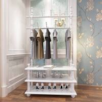 衣帽架实木落地欧式家用简约现代卧室转角衣架多功能省空间挂衣架