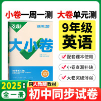 2025版万唯中考 大小卷九年级英语全一册人教版初中专题训练初三英语9年级单元同步训练试卷知识大全期中模拟期末复习冲刺