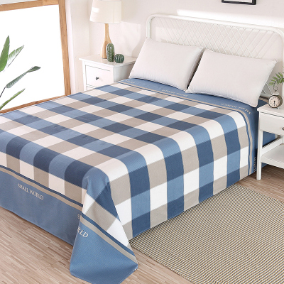 七日爱(Qiriai)棉老粗布床单单件棉麻双人被单枕套三件套