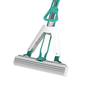 老房太太 对折胶棉拖把 头宽28cm 共2个胶棉头 干湿两用 折叠免手洗拖布 挤水拖把 L381/把