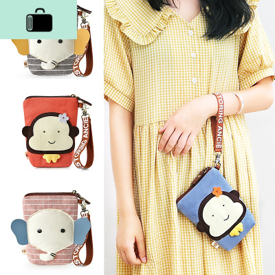小包包女迷你卡通可爱手提包学生少女帆布装手机包袋手拎零钱包袋NEW LAKE女士单肩包