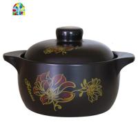 封后[天天]砂锅炖锅陶瓷锅煲汤可高温瓷煲米线锅土豆煲茄子煲 FENGHO 2.5L牡丹花加厚款(2-4人)新疆西藏不