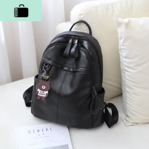 双肩包女2020新款大容量时尚休闲旅行女士小背包软皮韩版百搭书包NEW LAKE